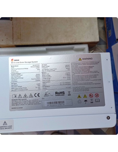 SRNE 3kW 2.56kWh All-in-One Solar System SR-EOT02S