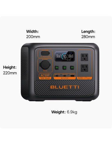 BLUETTI AC50P Portable Power Station | 700W 504Wh