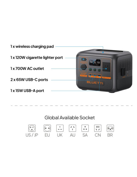 BLUETTI AC50P Portable Power Station | 700W 504Wh