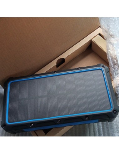 36000mAh Qi Solar Powerbank BLUE