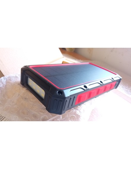 36000mAh Qi Solar Powerbank RED