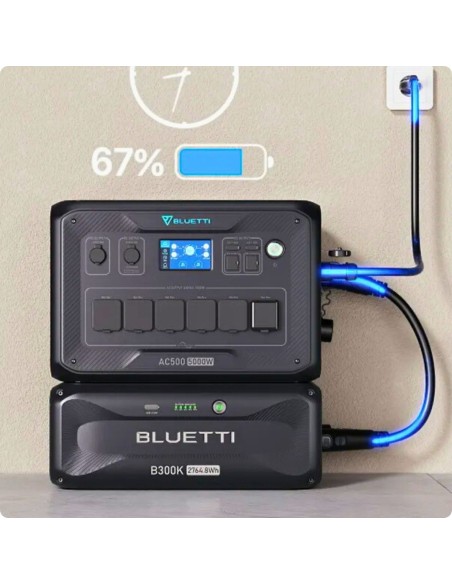5kW Bluetti AC500 + B300K Battery Combo | 5000W Modular Power Station | 2764Wh LiFePO4 Home Backup