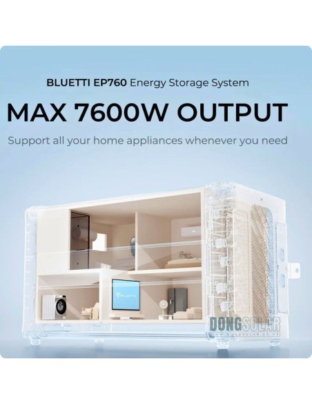 Bluetti EP760 7.6kW Hybrid Solar Inverter | 7600W Single-Phase Home ESS | IP65 Weatherproof