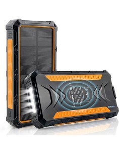 36000mAh Qi Solar Powerbank ORANGE