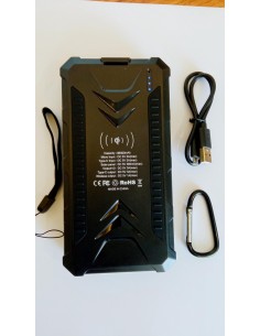 36000mAh Qi Solar Powerbank BLACK 2