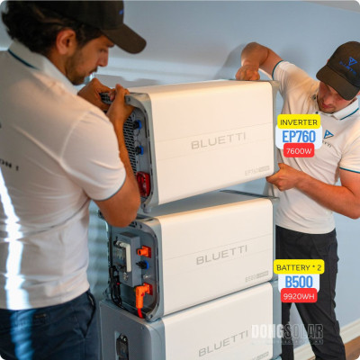 Inverter EP760 7600W +  10KW Lithium Battery B500 Expandable