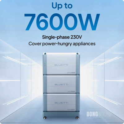 Inverter EP760 7600W +  10KW Lithium Battery B500 Expandable