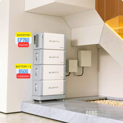 Inverter EP760 7600W +  10KW Lithium Battery B500 Expandable