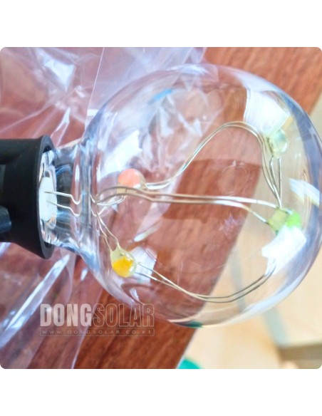 Solar String Copper Lights 7.62m, 25 G40 Bulbs│RGB