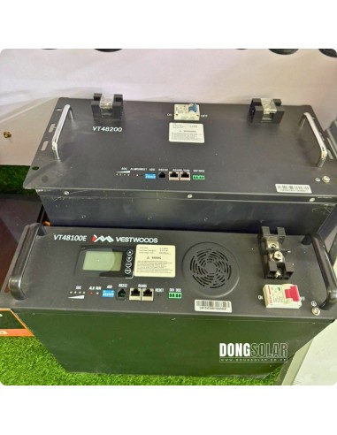 Vestwoods 5.12kWh Smart Lithium Battery (VT48100E) | 51.2V 100Ah LiFePO4 | 6000 Cycles