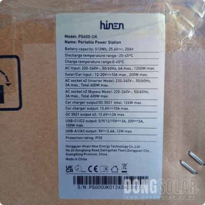 Hinen 600W Powerstation PS600