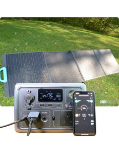 BLUETTI EB3A Solar Generator Bundle | 600W 268Wh + 200W Portable Solar Panel