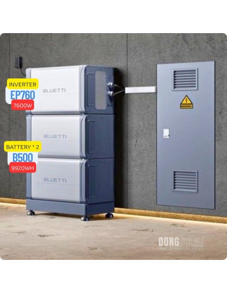 Bluetti EP760 Home Battery System | 7.6kW Hybrid Inverter + 10kWh B500 ESS