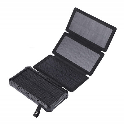20000mAh Solar Powerbank with 4foldable Panels