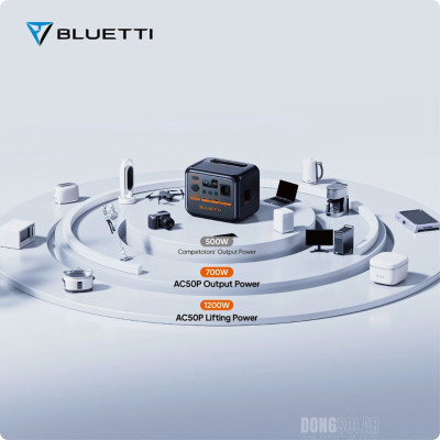 Bluetti 700W Powerstation AC50P 504Wh (Surge 1200W)