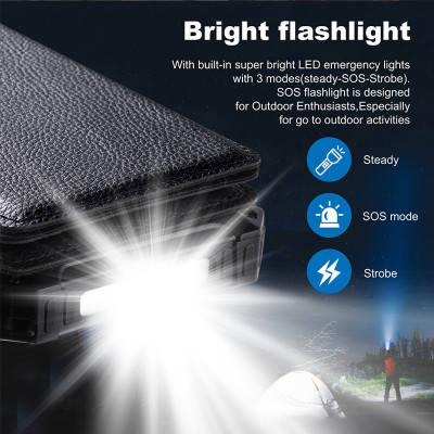 20000mAh Solar Powerbank with 4foldable Panels