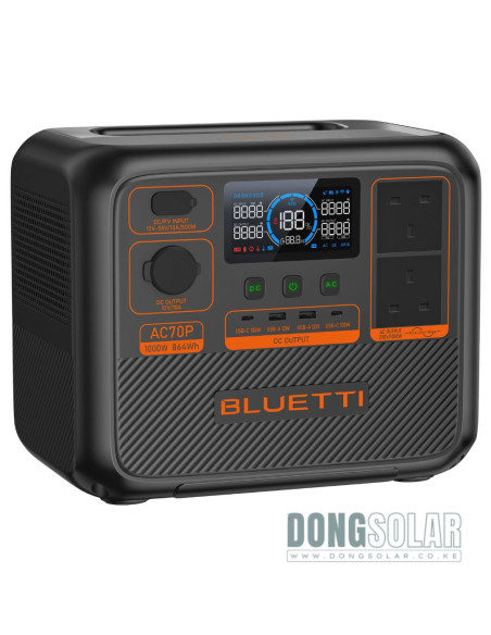 BLUETTI AC70P Portable Power Station | 1000W 864Wh