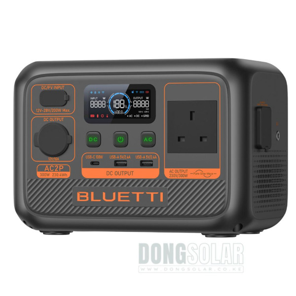 Bluetti 300W Powerstation AC2P 230.4Wh (Surge 600W)