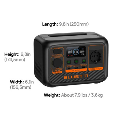 Bluetti 300W Powerstation AC2P 230.4Wh (Surge 600W)