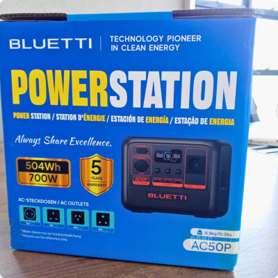 Bluetti 700W Powerstation AC50P 504Wh (Surge 1200W)