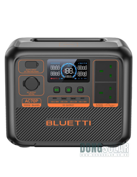 BLUETTI AC70P Portable Power Station | 1000W 864Wh