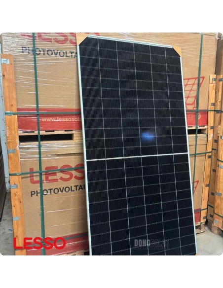 LESSO 595W Solar Panel | Mono bifacial N Type 595C-HBD-72-182