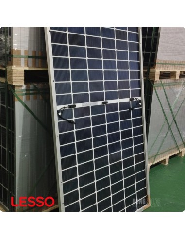 LESSO 595W Solar Panel | Mono bifacial N Type 595C-HBD-72-182