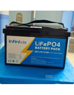 12V InfiniSolar  LiFePO4 Battery 12.8V 100Ah 1280wH INF-LFS-12100