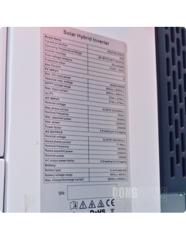 SRNE 12kW Hybrid Solar Inverter Three Phase | HESP48120SH3