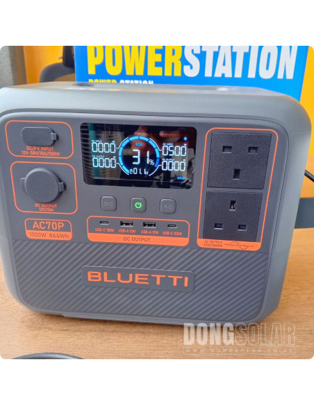 BLUETTI AC70P Portable Power Station | 1000W 864Wh