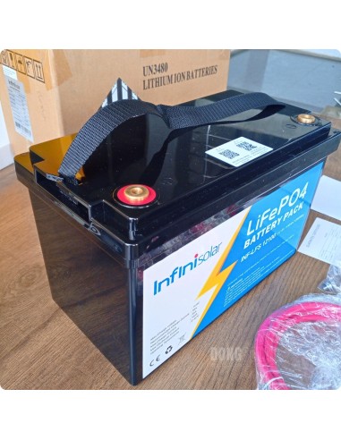 12V InfiniSolar  LiFePO4 Battery 12.8V 100Ah 1280wH INF-LFS-12100