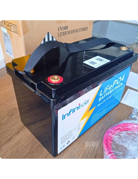 12V InfiniSolar  LiFePO4 Battery 12.8V 100Ah 1280wH INF-LFS-12100