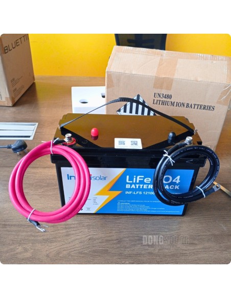 12V InfiniSolar  LiFePO4 Battery 12.8V 100Ah 1280wH INF-LFS-12100