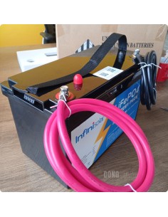 12V InfiniSolar  LiFePO4 Battery 12.8V 100Ah 1280wH INF-LFS-12100 2