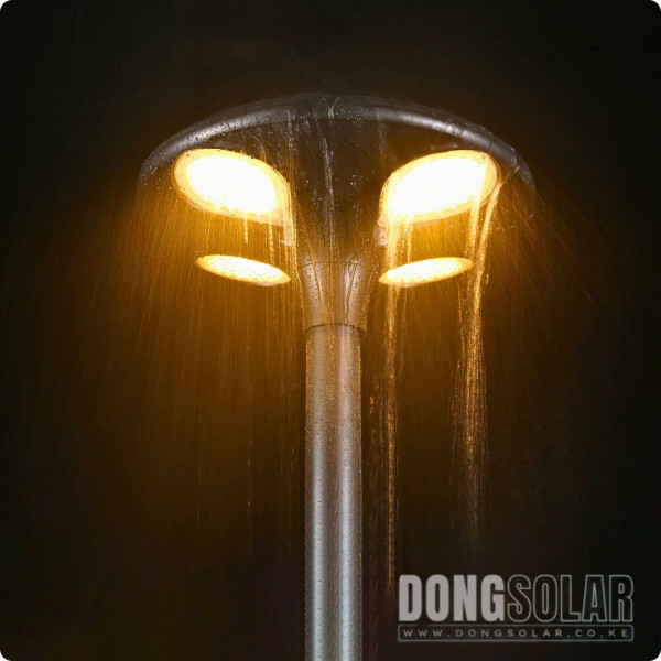 Solar LED Globe Street Light 30W Warm White