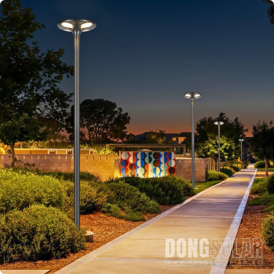 Solar LED Globe Street Light 30W Warm White