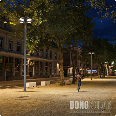 Solar LED Globe Street Light 30W Warm White