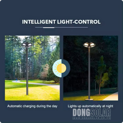 Solar LED Globe Street Light 30W Warm White