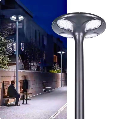 Solar LED Globe Street Light 30W Warm White