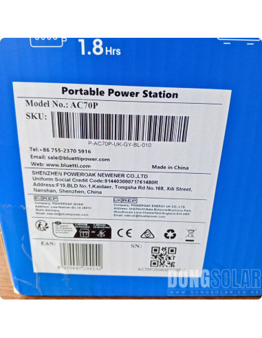 BLUETTI AC70P Portable Power Station | 1000W 864Wh