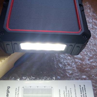 36000mAh Qi Solar Powerbank 18w RED