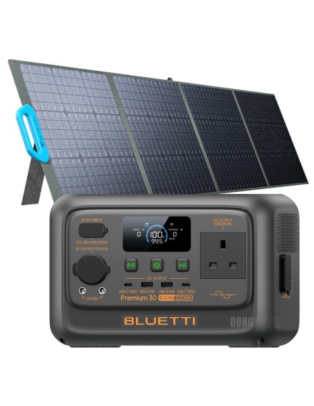 BLUETTI Premium 30 V2 Solar Bundle | 600W 320Wh Portable Power Station + 200W Foldable Solar Panel