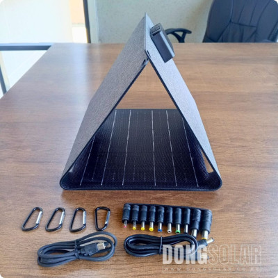 30W 12V Foldable Mono Solar Panel Portable USB Battery Charger ETFE