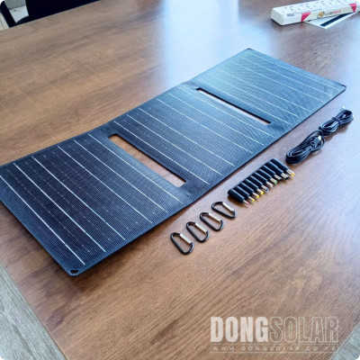 30W 12V Foldable Mono Solar Panel Portable USB Battery Charger ETFE