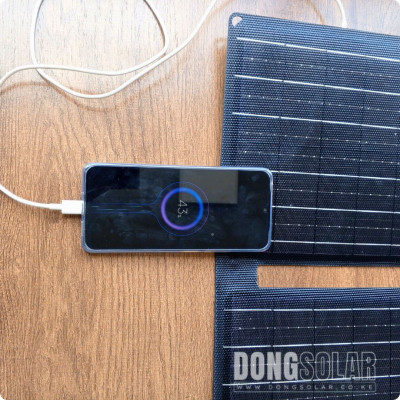 30W 12V Foldable Mono Solar Panel Portable USB Battery Charger ETFE