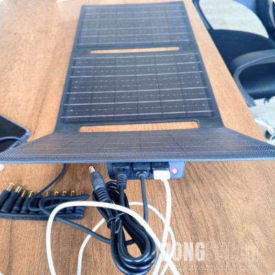 30W 12V Foldable Mono Solar Panel Portable USB Battery Charger ETFE