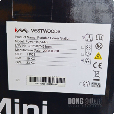 VESTWOOD Power Station 2000WH 1000W