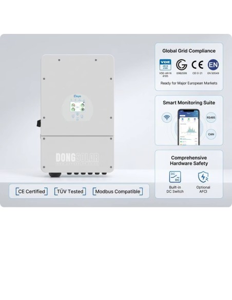 DEYE 10kW Hybrid Inverter SUN-10K-SG02 LP1-EU-AM3 | Single Phase