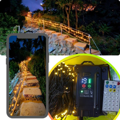 Solar Fairy String Light 22m 200leds Color Warm White