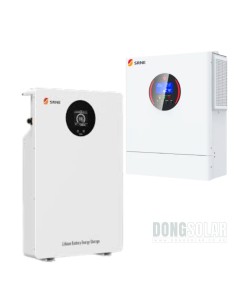 SRNE 5kW 48V Hybrid Solar Kit: 5kW AFP4850S100-H Inverter + 5.12kWh EOS05B-Pro Lithium LiFePO4 Battery Bundle
